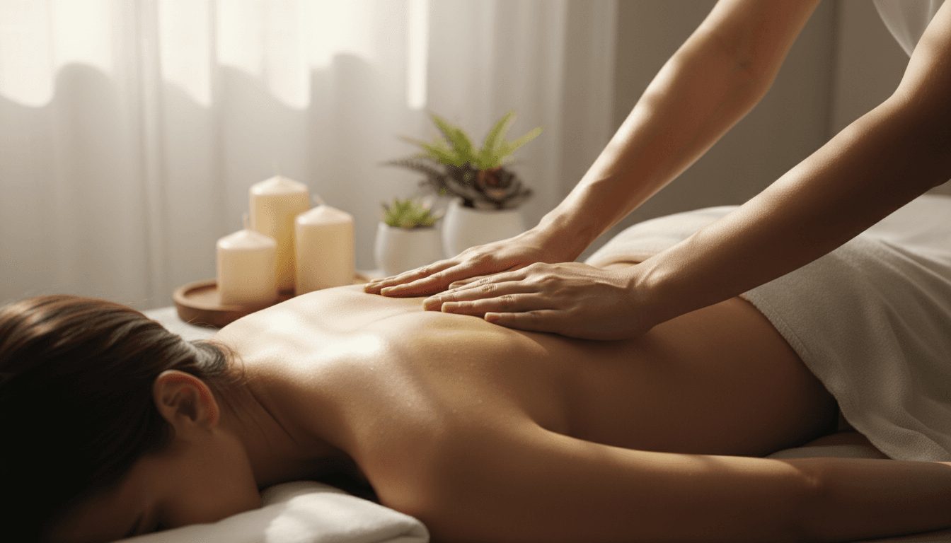 Massage therapy session